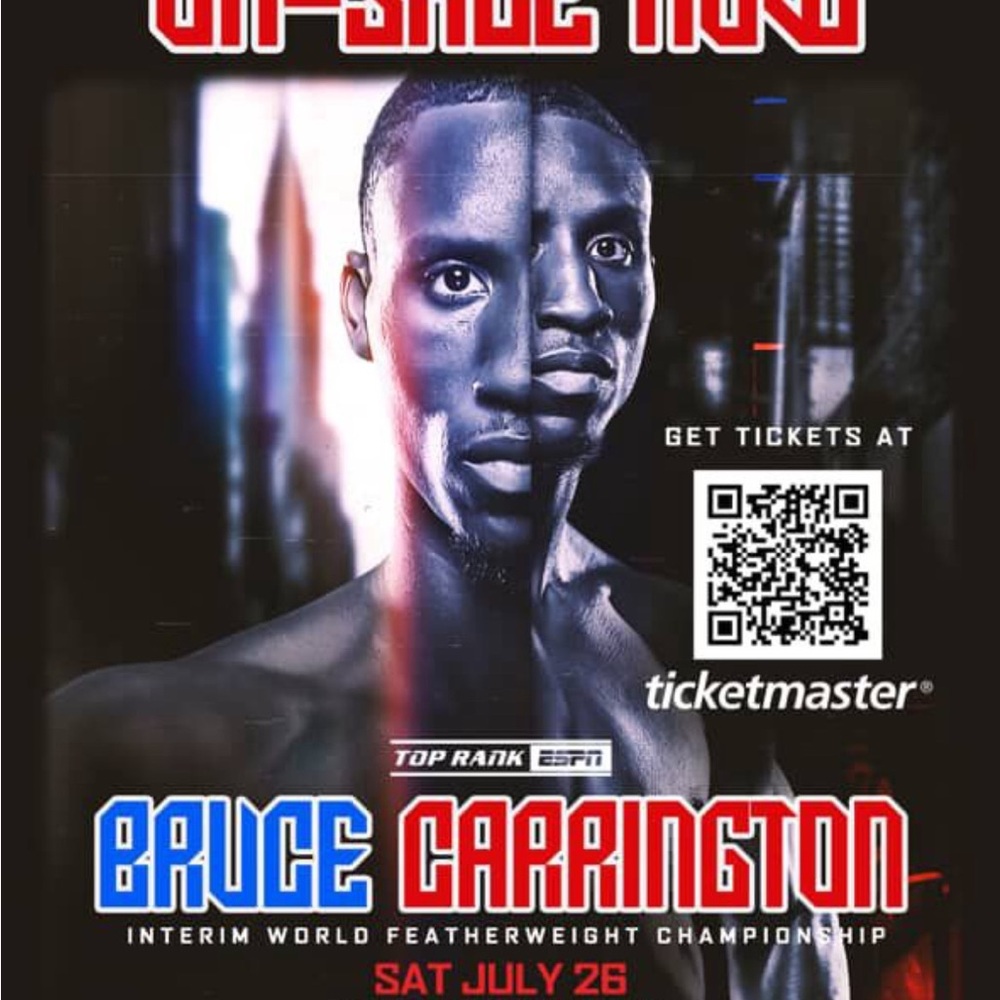 Bruce Carrington Boxing Event Poster